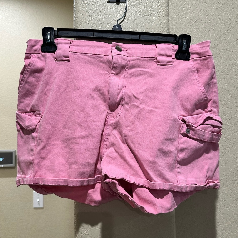Fashion Nova Pink Cargo Shorts